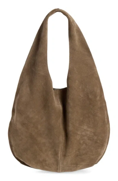 Mango Bolsa Suede Top In Brown
