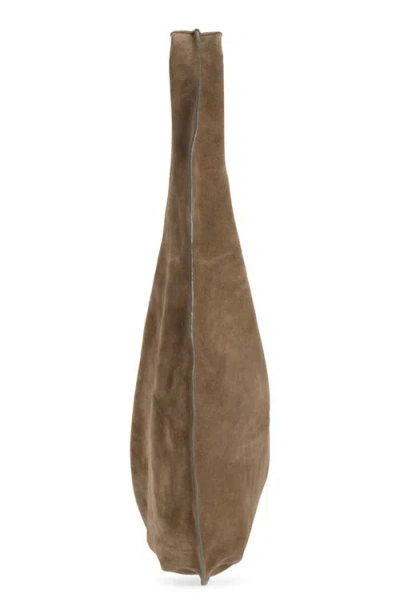 Mango Bolsa Suede Top In Brown
