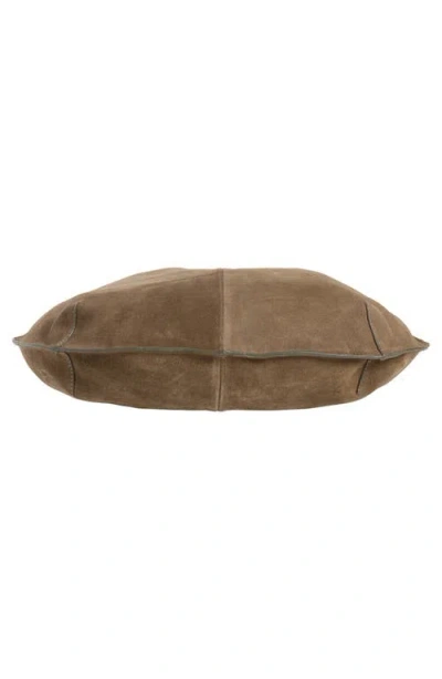 Mango Bolsa Suede Top In Brown