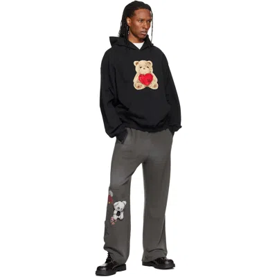 We11 Done グレー Doodle Teddy ウォッシュド スウェットパンツ In Gray
