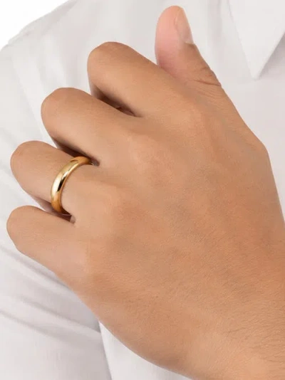 Devata 4mm Dome Forever Band Ring In Gold