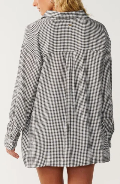 Rip Curl Vibe Surf Oversize Button-up Shirt In Multi