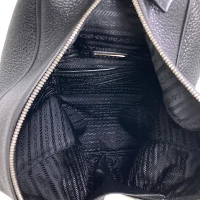 Pre-owned Prada Black Leather Backpack ()