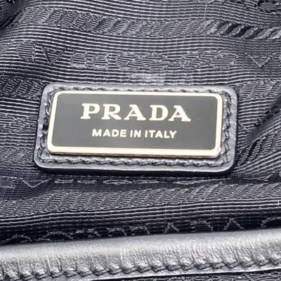 Pre-owned Prada Black Leather Backpack ()