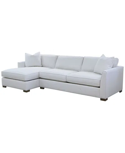 Macy's Corine 2-pc. Chaise Sectional Sofa With Toss Pillows In Multi