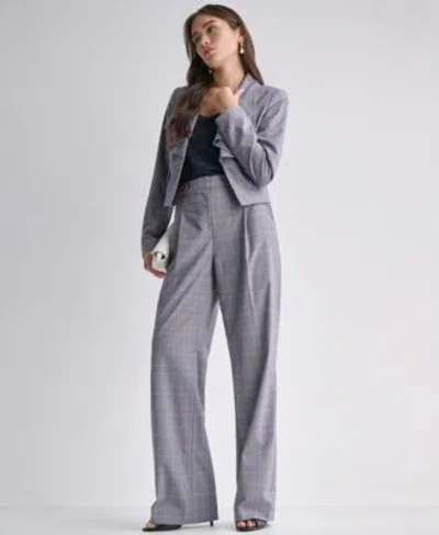 Bcbg Suits Ruffle Front Blazer Suit In Multi