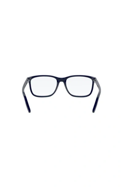 Chaps 55mm Rectangle Optical Glasses In Blue