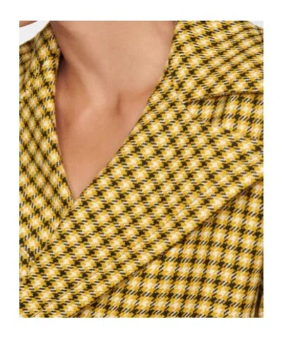 Plan C Houndstooth Wool Blazer In Multi