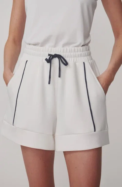 Varley Barnes Drawstring Shorts In White