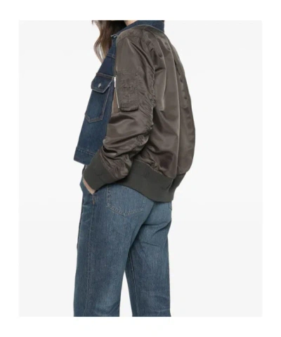 Sacai Zip-pocket Jacket In Multi