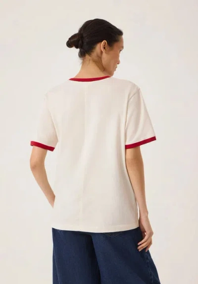 Hush Star Ringer Slim T-shirt In Multi