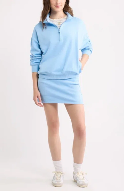 Bp. Half Zip Sweatshirt In Blue