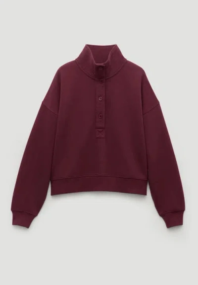 Hush Hendrix Half Placket Sweatshirt In Multi