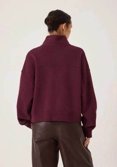 Hush Hendrix Half Placket Sweatshirt In Multi