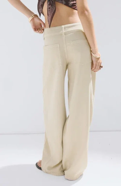 Mango Balloon Pants In Neutral