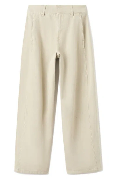 Mango Balloon Pants In Neutral