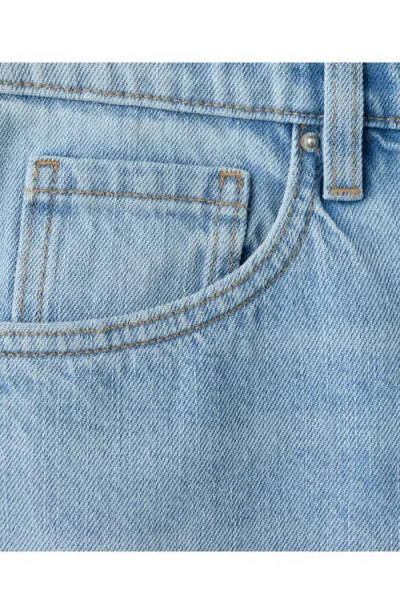 Mango Denim Shorts In Blue