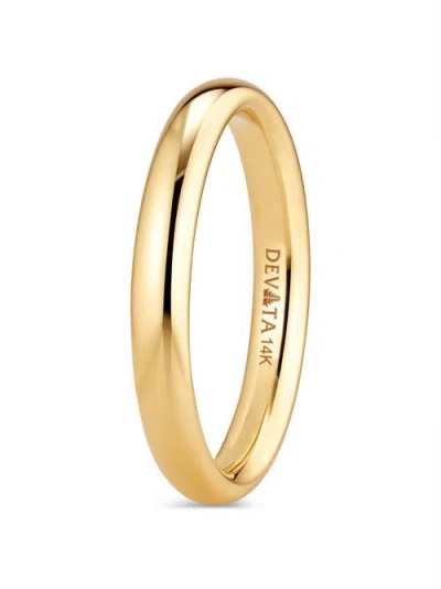 Devata 3mm Dome Forever Band Ring In Gold