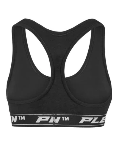 Philipp Plein Logo-underband Sports Bralette In Black