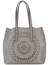 FURLA cut-out pattern tote bag,LEATHER100%