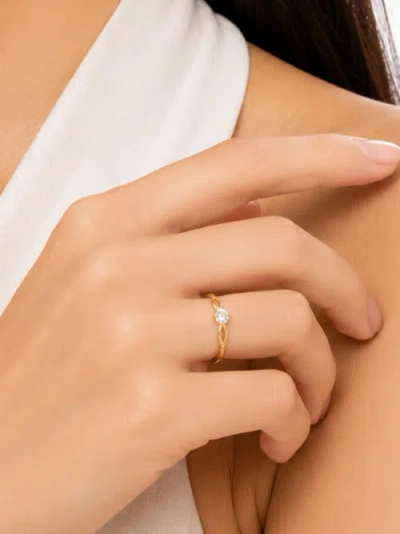 Devata Love Knot Ring In Gold