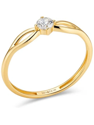 Devata Love Knot Ring In Gold