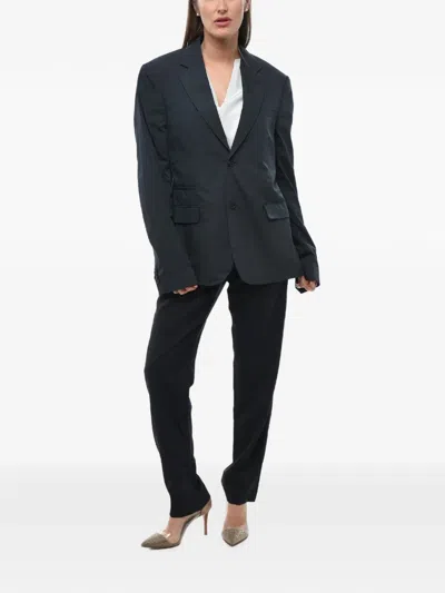 Stella Mccartney Bobby Single-breasted Blazer In Blue
