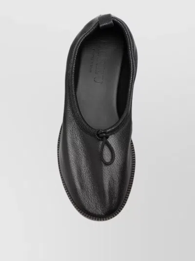 Hereu Puntera R Mid Bow-detail Flat Pumps In Black