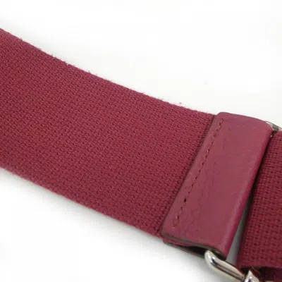 Pre-owned Hermes Ruby Taurillon Clemence Leather Shoulder Bag ()