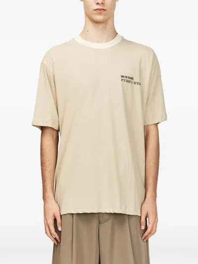 Song For The Mute Coordinates Oversized T-shirt In Neutral