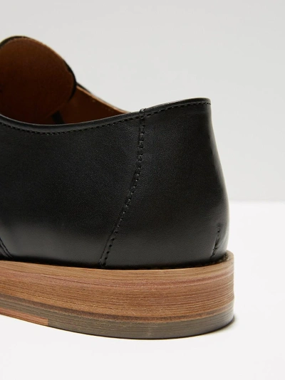 Shop Frank + Oak Greenwich Polished Leather Derby Shoe In Black