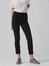 Frank + Oak The Stevie High Waisted Tapered Jean in Black,84920