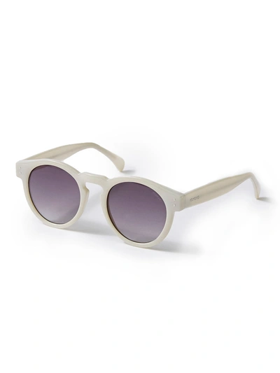 Frank + Oak Komono Clement Sunglasses In Milky White