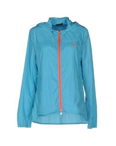 Shop Fred Perry Jackets In Turquoise