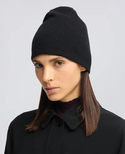 Aspesi Navy Wool Cashmere Cap In Blue