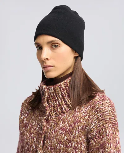 Aspesi Navy Wool Cashmere Cap In Blue