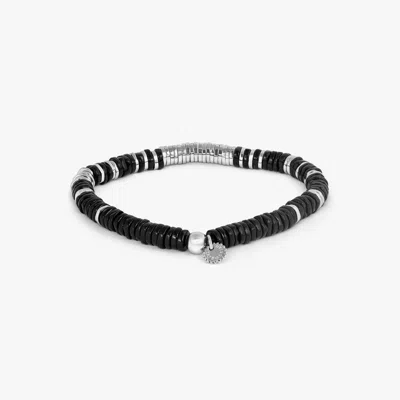 Tateossian Constellation Black Agate Bracelet In Black