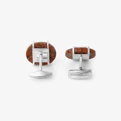 Tateossian Red Dinosoar Bone Cufflinks In Multi