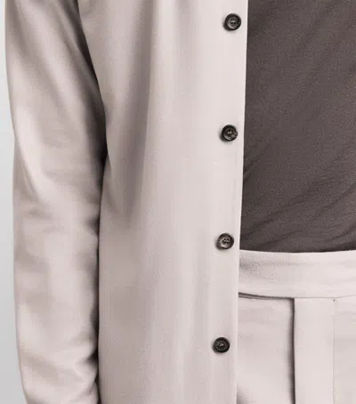 Colombo Wool-blend Overshirt In Neutral