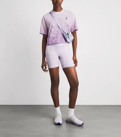 On Performance Volt-t Performance Graphic T-shirt In Purple