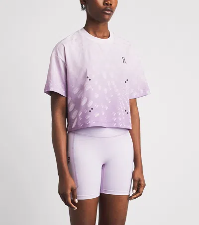 On Performance Volt-t Performance Graphic T-shirt In Purple