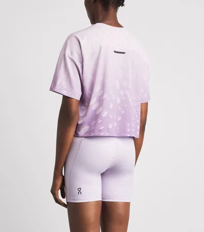 On Performance Volt-t Performance Graphic T-shirt In Purple