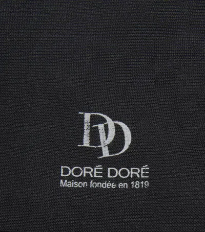 Dore Dore Doré Doré Silk Socks In Black