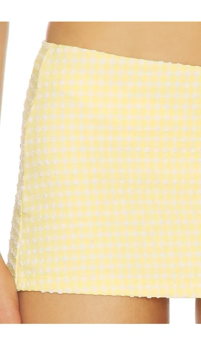 Devon Windsor Lisette Skirt In Yellow