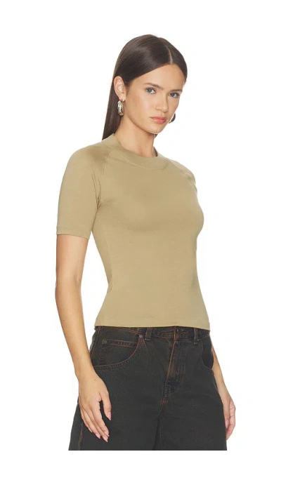 Essentials Shrunken Baseball Tee In Brown