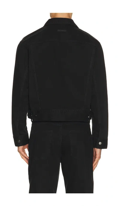 Essentials Classic Denim Jacket In Black