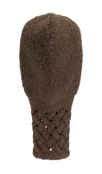 Isa Boulder Cableweave Balaclava In 土壤色