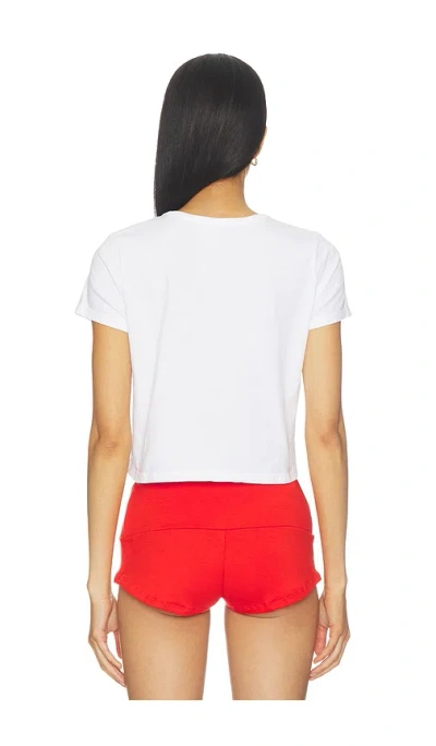 Sunny Somewhere Montauk Lighthouse Tiny Tee In White