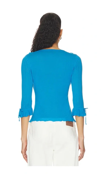 With Jean Emily Top In Blue