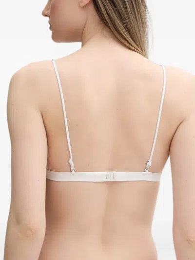 Mc2 Saint Barth Triangle Bikini Top In White